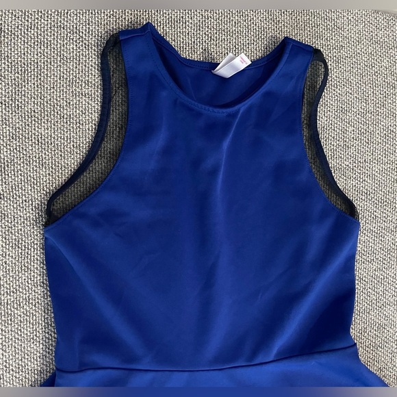 Xhilaration Blue Halter A-Line Cocktail Dress - Picture 16 of 16